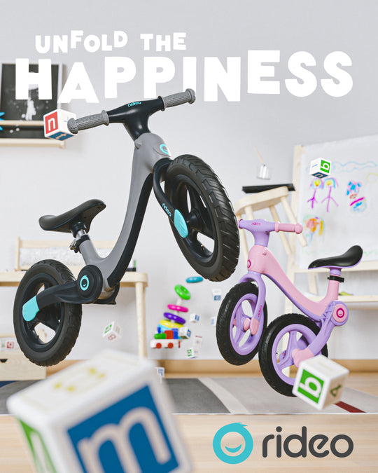 Rideo Folding Kids Balance Bike